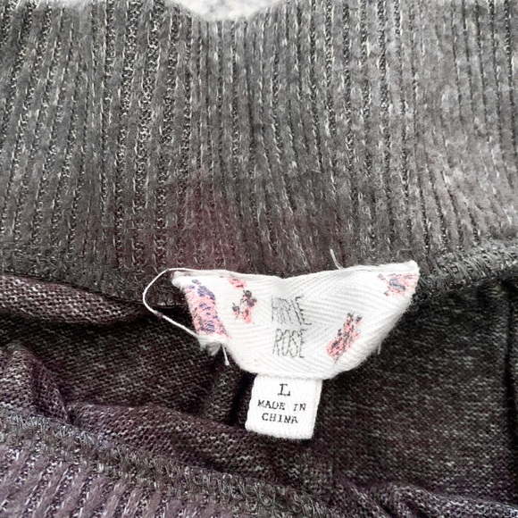 Hippie Rose Soft Grey Speckled Sweatpant Joggers - Picture 3 of 3